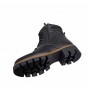 Ghete dama din piele naturala imblanite cu fermoar negru GKR21N